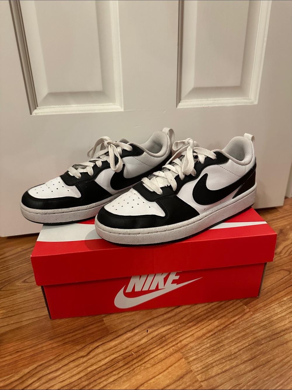Nike — Court Borough Low Recraft Black and White Sneaker